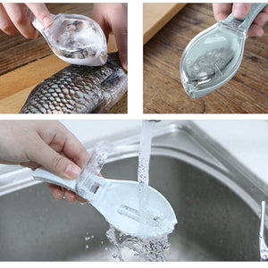 Fish Scales Graters Scraper Fish Cleaning Tool Scraping Scales Device with Cover Home Kitchen Cooking Fishing Tool - 200075142 Find Epic Store