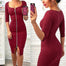 Women Front Zip Cocktail Bodycon Dress - 200000347 Find Epic Store