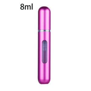 Portable Mini Refillable Perfume Bottle With Spray Scent Pump - 8 ml rose pink Find Epic Store