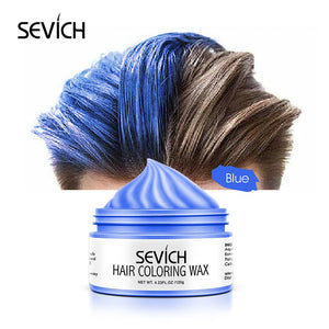 Sevich Styling Products Hair Color Wax Dye One-time Molding Paste 8 Colors Hair Dye Wax Unisex strong hold hair colors cream - 200001173 United States / Blue Find Epic Store