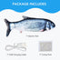 30CM Pet Cat Toy USB Electric Wagging Simulation Fish Toys for Cats Chewing Playing Biting Catnip Stuffed Interactive Plush Toy - 200003701 Find Epic Store