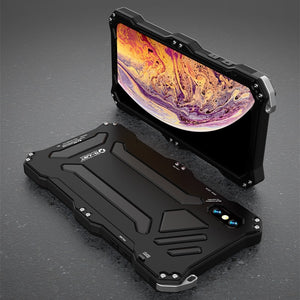 Metal Aluminum Alloy Silicone Dual Layer Protective Heavy Duty Phone Case For iPhone XS Max XR X 6 6S 7 8 Plus 5 5S 5C SE Cover - 380230 For iPhone 6 / Black / with Retail pack Find Epic Store