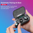 Touch Control Wireless Bluetooth Earbuds Bluetooth 5.0 Binaural Call IP67 Waterproof Earphone with 2200mAh Capacity Charging Box - 63705 Find Epic Store