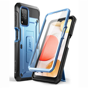 For Samsung Galaxy A12 Case (2020 Release) UB Pro Full-Body Rugged Holster Case Cover with Built-in Screen Protector - 380230 PC + TPU / Blue / United States Find Epic Store