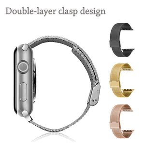 Stainless Steel Watch Band for Apple Watch band 6 SE 5 4 3 Metal Replacement Strap 38mm 40mm 42mm 44mm Braided Strap for iwatch - 200000127 Find Epic Store