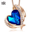 Fashion Heart Angel Wing Pendant - 100007321 Blue Gold / United States Find Epic Store