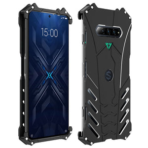 Super Hero Cool Design Shockproof Armor Aluminum Alloy Metal for Xiaomi Black Shark 4 Pro Bat Logo Men Back Cover Protector Case - 380230 Find Epic Store