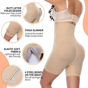 Women's High Waist Panties Faja Body Shapewear Waist Trainer Body Shaper Slimming Underwear Bottom Push Up Short Tummy Control - 0 Find Epic Store