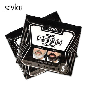 Sevich 15ml Beard Blackening Shampoo Only 5mins Fast Dye Beard Into Black Long Lasting 4 Weeks Coloring Nourishing Beard Product - 200001173 Find Epic Store