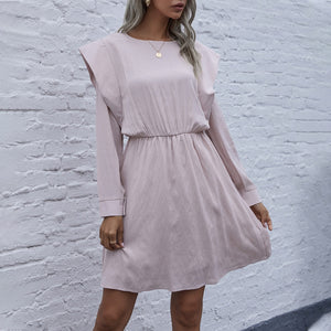 Cotton Linen Long Sleeve Dress - 200000347 Find Epic Store