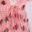 Sexy V-Neck Belt Strawberry Dress - 200000347 Find Epic Store