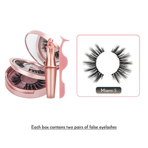 Magnetic False Eyelashes & Magnetic Liquid Eyeliner Set - 200001197 2 pairs-Miami-5 / United States Find Epic Store