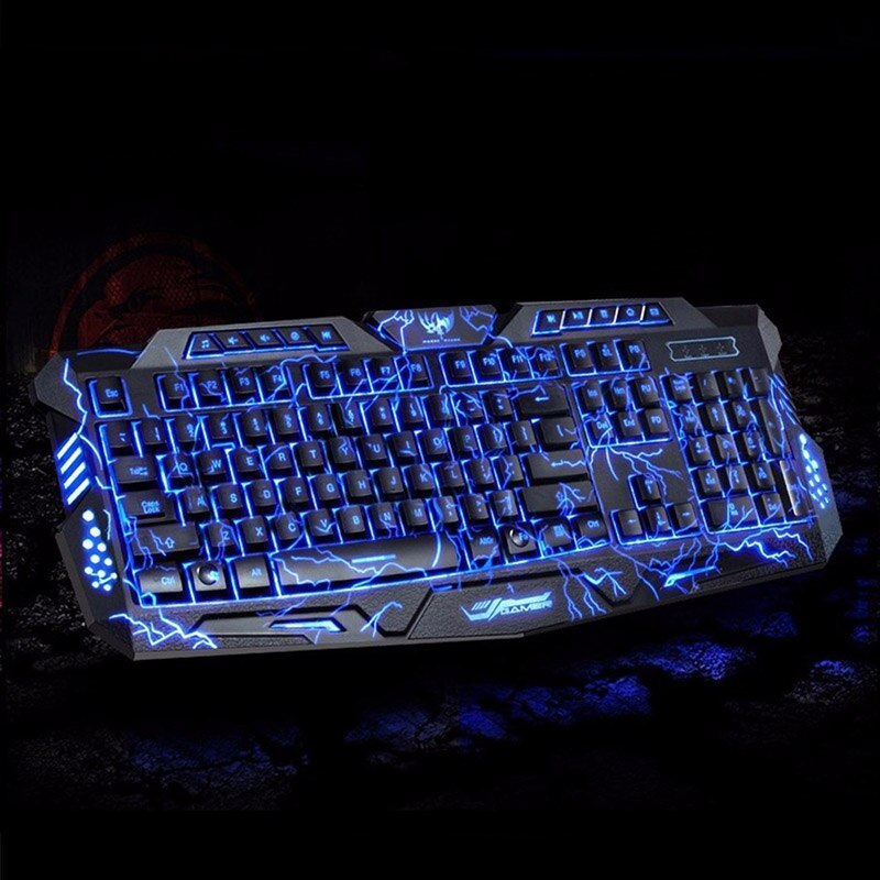 ZK30 M200 Three-color Keyboard Backlight Purple/Blue/Red LED Breathing Backlight Gaming Keyboard USB Wired Full Key - 70802 Find Epic Store