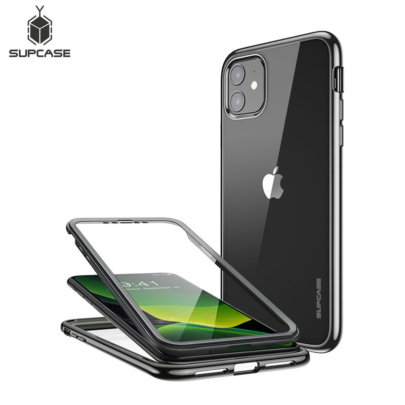 For iPhone 11 Case 6.1 (2019) UB Electro Metallic Electroplated + TPU Full-Body Hybrid Case with Built-in Screen Protector - 380230 Find Epic Store