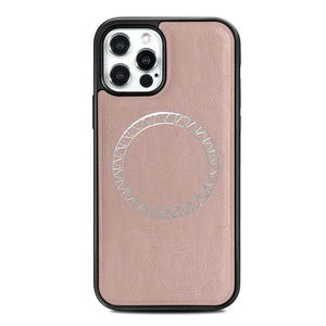 Leather Case For iPhone 12 Pro Max Cover/iPhone 12 mini, Protective Fitted Cover, Shockproof PC Protection Cover Wireless charging - 380230 for iPhone 12 Mini / Pinkish Grey / United States Find Epic Store