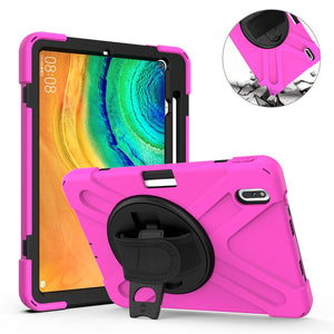 Pad Case For Huawei Matepad Pro 5G 10.8" Matepad 10.4" Matepad 10.8" M6 M5 pro Kickstand Silicone With Shoulder Strap Pad Case - 200001091 Hot Pink / United States / For M5 10.8 Find Epic Store