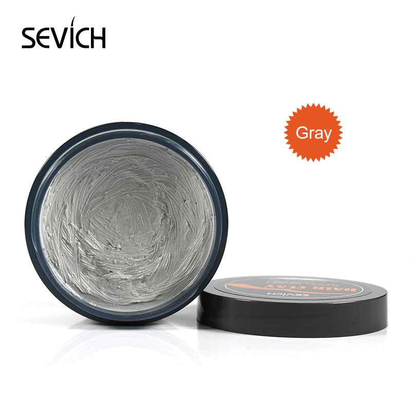 Sevich 9 Colors Hair Wax For DIY Disposable Hair Dye Grey/Brown Hair Color Wax Hair Styling Strong Hold Matte Hair Clay - 200001173 United States / Matte-Grey100g Find Epic Store