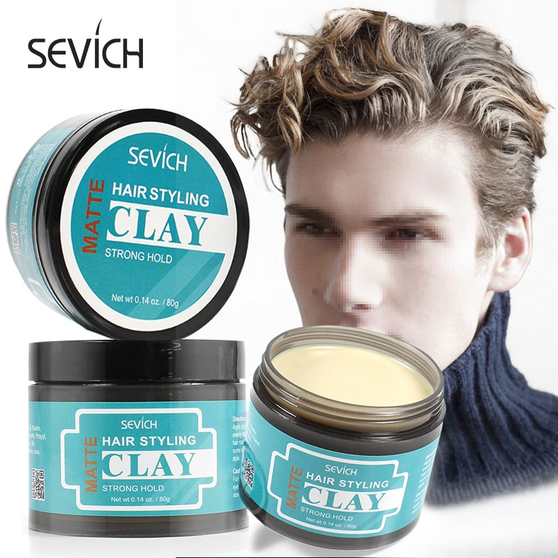 Sevich 80g Lasting Matte Hair Clay Strong Hold Clay Easy Wash Convenient Smooth Fashion Hair Styling Refreshing Hair Clay - 200001186 Find Epic Store