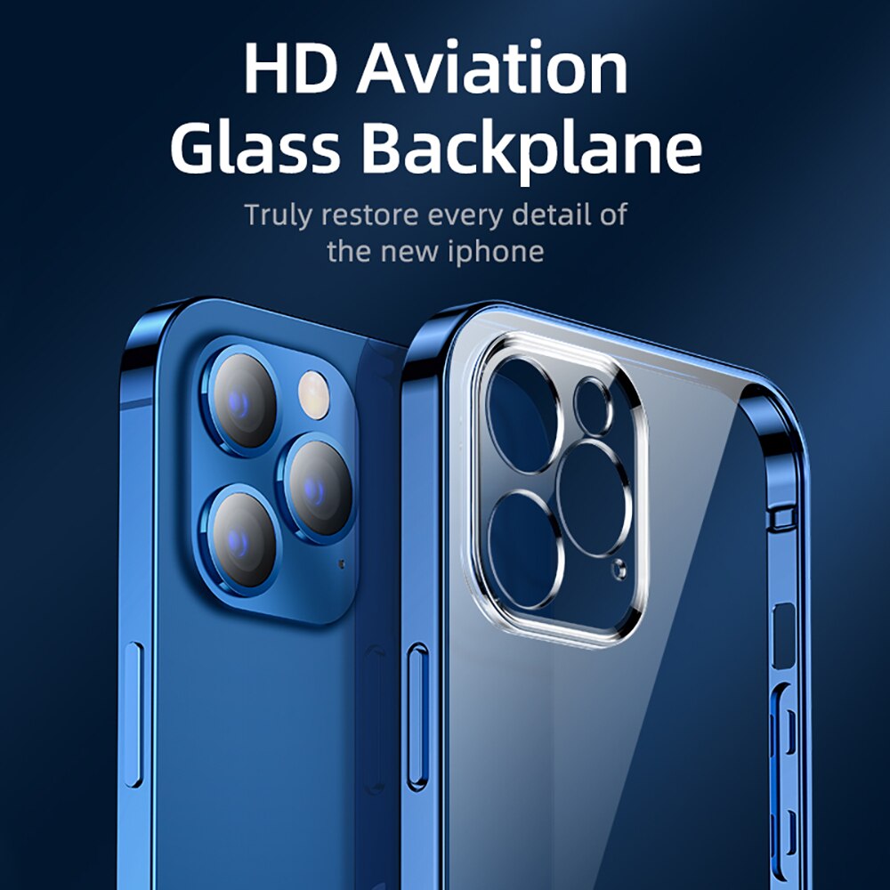 For iPhone 12 Pro Max 12 Mini Case, Joyroom Clear TPU+PC Shockproof Full Lens Protection Cover For iPhone 12 min Transparent Case - 380230 Find Epic Store