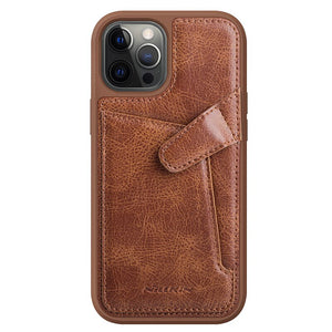For iPhone 12 Pro Max iPhone 12 Mini Cases, Luxury PU Leather Case Wallet Flip Cover Buckle for iPhone Phone 12 Fundas - 380230 for iPhone 12 Mini / Brown / United States Find Epic Store