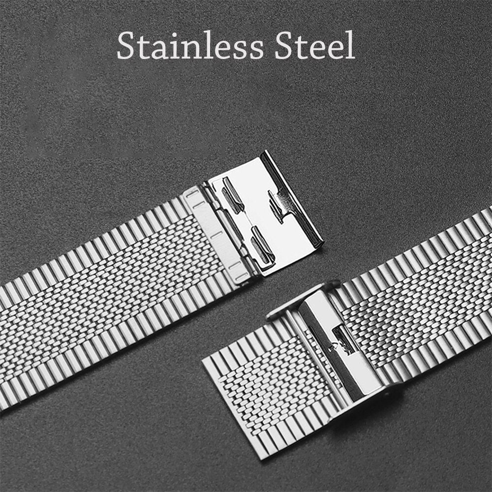 Stainless Steel Watch Band for Apple Watch band 6 SE 5 4 3 Metal Replacement Strap 38mm 40mm 42mm 44mm Braided Strap for iwatch - 200000127 Find Epic Store