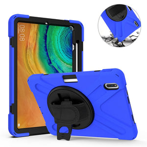 Pad Case For Huawei Matepad Pro 5G 10.8" Matepad 10.4" Matepad 10.8" M6 M5 pro Kickstand Silicone With Shoulder Strap Pad Case - 200001091 Blue / United States / For M5 10.8 Find Epic Store