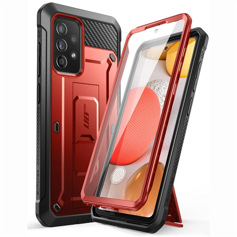 For Samsung Galaxy A52 4G/5G Case (2021 Release) UB Pro Full-Body Rugged Holster Case with Built-in Screen Protector - 380230 PC + TPU / Red / United States Find Epic Store