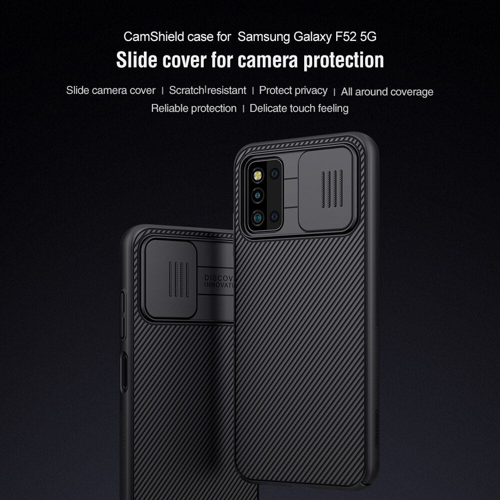 for Samsung Galaxy F52 5G Case ,NILLKIN Camera Protection Slide Protect Cover Lens Protection Case for Samsung Galaxy F52 5G - 380230 Find Epic Store