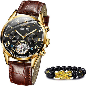 Top Brand Men Mechanical Sapphire Automatic Watch - 200033142 two tone black / United States Find Epic Store