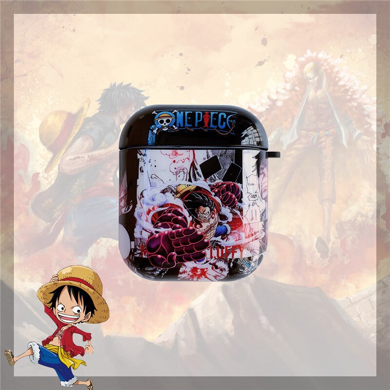 ONE Piece For AirPods 1/2 Case Character Hat Monkey·D·Luffy Stylish Silicone Earphone Protection for AirPods 1/2 Cases ONE Piece - 200001619 United States / 4th gear Luffy Find Epic Store