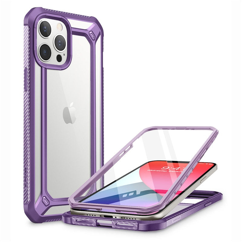 For iPhone 12 Pro Max Case 6.7 inch (2020 Release) UB EXO Pro Hybrid Clear Bumper Cover WITH Built-in Screen Protector - 380230 PC + TPU / Purple / United States Find Epic Store