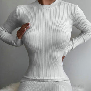 Knitted White Sexy Backless Dress - 200000347 Find Epic Store