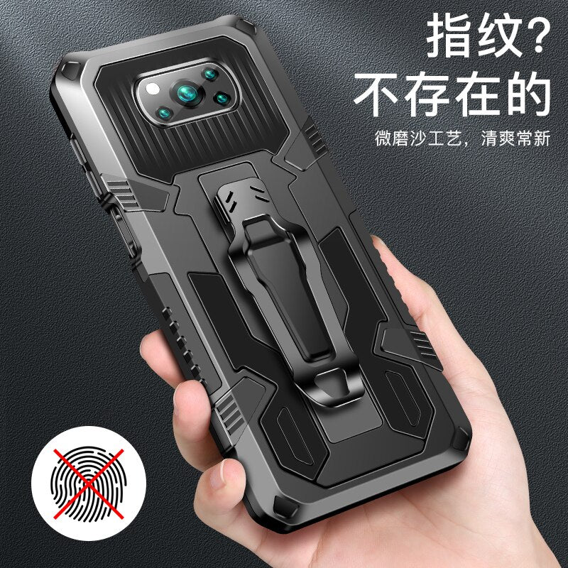 Red Color Case - Shockproof Case For Xiaomi POCO X3 NFC Redmi Note 10 9 9S 7 8 5 10 Pro 9A 9C For Xiaomi POCO X3 Rugged Hybrid Armor Stand Covers - 380230 Find Epic Store