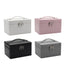 New 3-layers PU Jewelry Box Organizer Large Ring Necklace Display Makeup Holder Cases Leather Jewelry Case With Lock For Women - 200001479 Find Epic Store