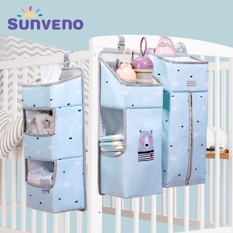 Crib Organizer for Baby Crib Hanging Storage Bag Baby Clothing Caddy Organizer for Essentials Bedding Diaper Nappy Bag - 200002032 Find Epic Store