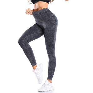 Women Fitness Leggings Scrunch Butt Yoga Pants High Waist Sport Workout Leggings Trousers Tummy Control Tights - 200000614 Black / One Size / United States Find Epic Store