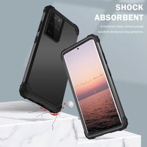 for Samsung Galaxy S21 Ultra S21 S21+ 5G Shockproof Phone Cases ,PC+TPU 3-Layers Hybrid Full-Body Protect Anti-Knock Phone Shell - 380230 Find Epic Store