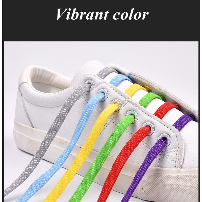 Cross Buckle Lock Elastic Shoelaces 1 Second Quick Quality Metal No Tie Shoelace Kids Adult Leisure Sneakers Flat Lazy Laces - 3221015 Find Epic Store