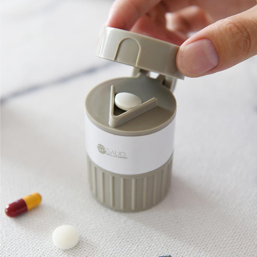 4 In 1 Portable 4 Layer Powder Tablet Grinder Powder Pill Cutter Medicine Splitter Box Storage Crusher Travel Pill Case - 0 Find Epic Store