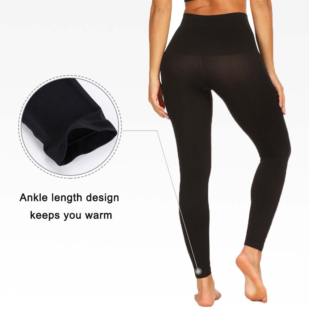 Women Thick High Waist Tummy Compression Slimming Seamless Leggings Body Shaper Corset Workout Control Panties Sport Legging - 31205 Find Epic Store