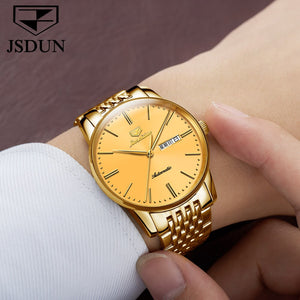 Gold Luxury Automatic Waterproof Watch - 200033142 Find Epic Store