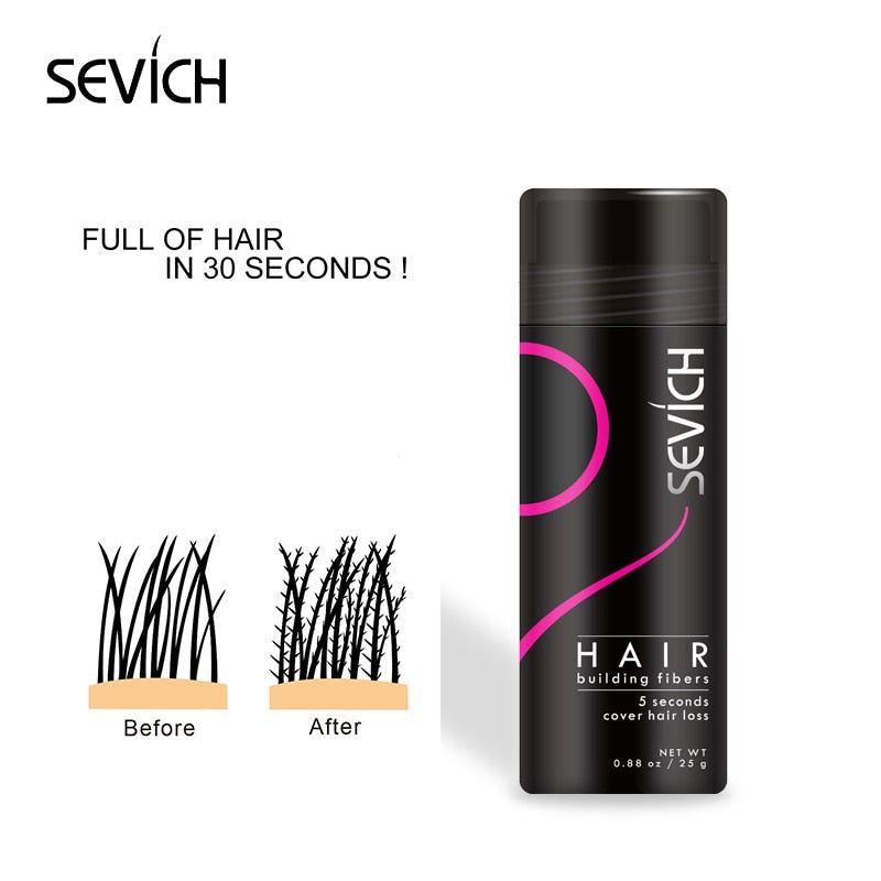 Keratin Hair Building Fibers OEM label 10 Colors Powders Hair Thickening Growth Hair Powder Dye SEVICH 25g - 200001174 Find Epic Store