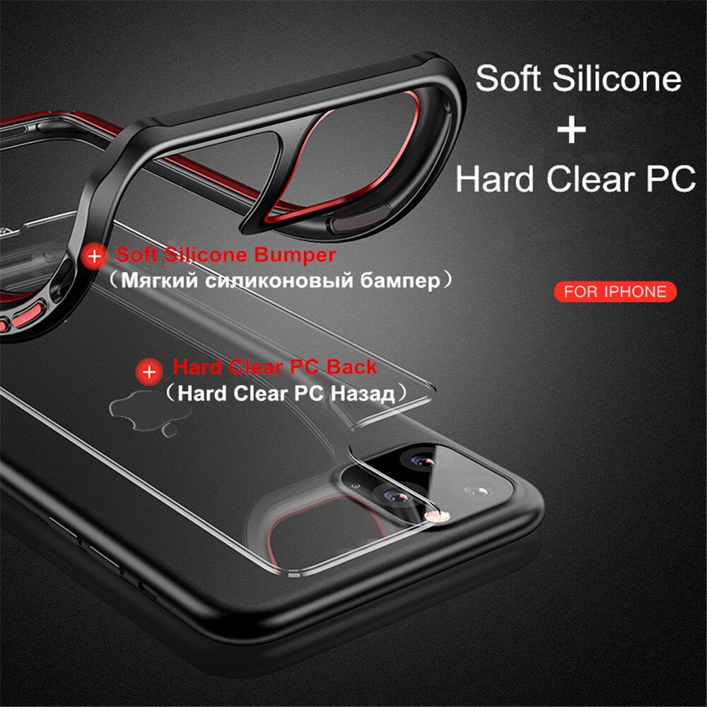 Shockproof Silicone Case For iPhone 11/11 Pro/Pro Max - Hard PC Clear - 380230 Find Epic Store