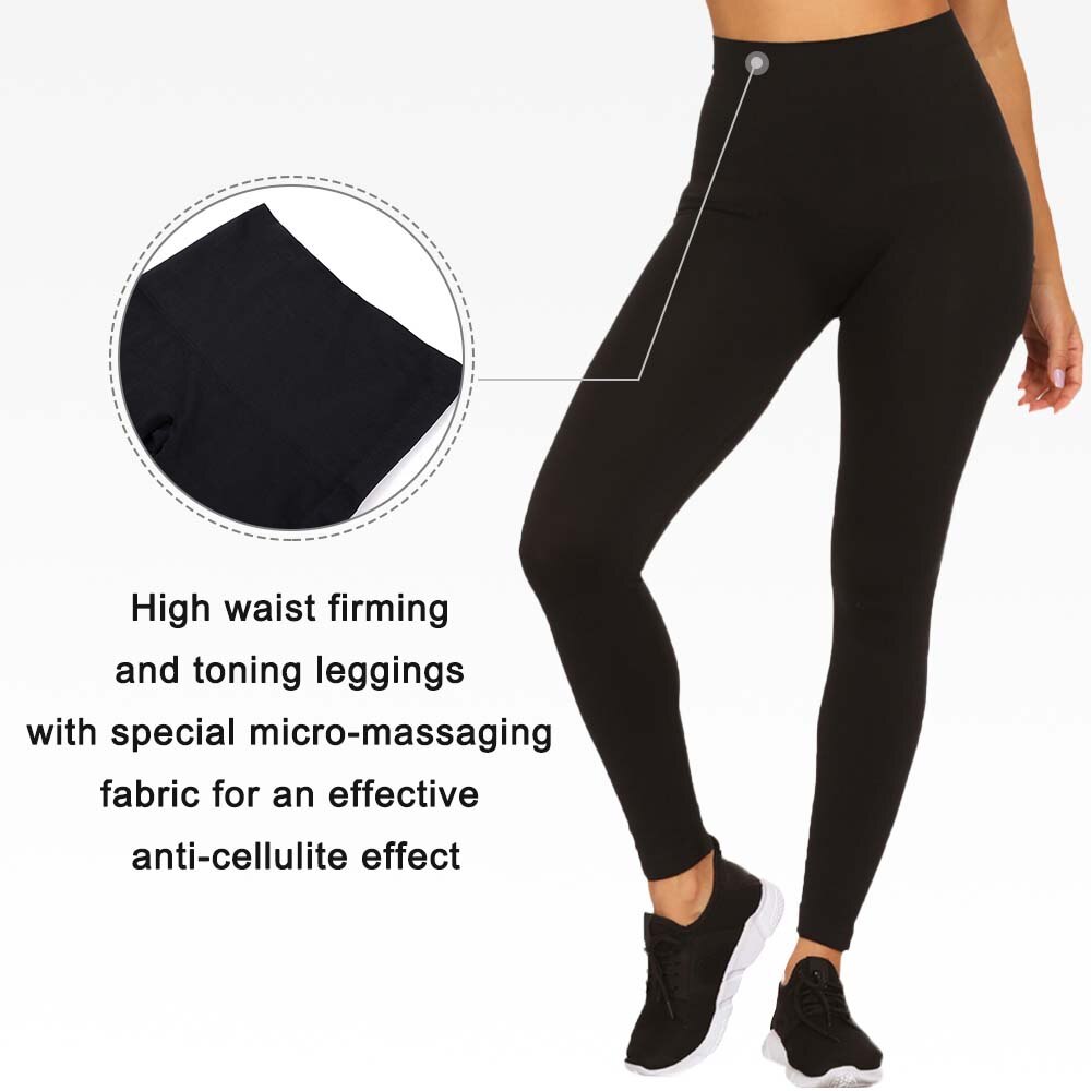 Women Thick High Waist Tummy Compression Slimming Seamless Leggings Body Shaper Corset Workout Control Panties Sport Legging - 31205 Find Epic Store