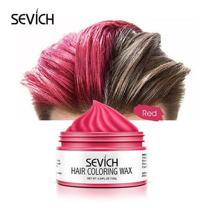 Sevich Styling Products Hair Color Wax Dye One-time Molding Paste 8 Colors Hair Dye Wax Unisex strong hold hair colors cream - 200001173 United States / Red Find Epic Store