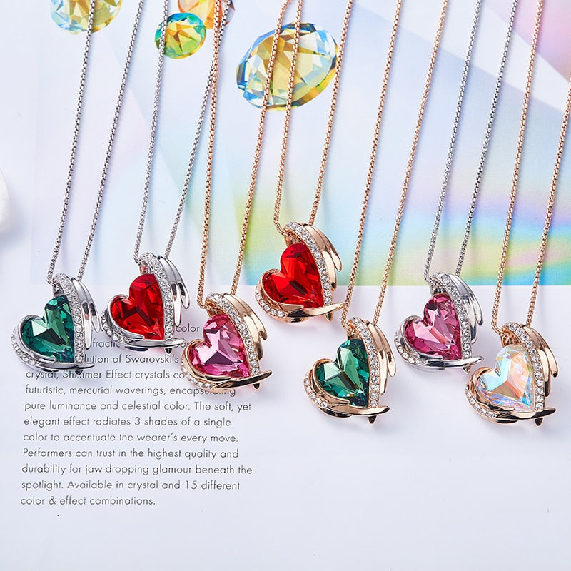 Charming Heart Pendant with Crystal Silver Color - 100007321 Find Epic Store