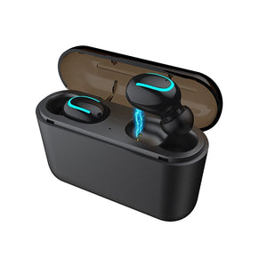 True Wireless Bluetooth 5.0 Earbuds Waterproof TWS Headset for Mpow with 1500mAh Charging Case Auto-pairing Hand-free Earbuds - 63705 Black / United States Find Epic Store
