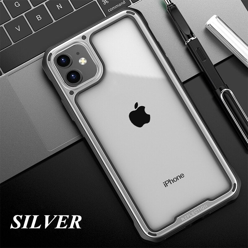 Shockproof Silicone Case For iPhone 11/11 Pro/Pro Max - Hard PC Clear - 380230 for iPhone 11 / Silver / United States Find Epic Store