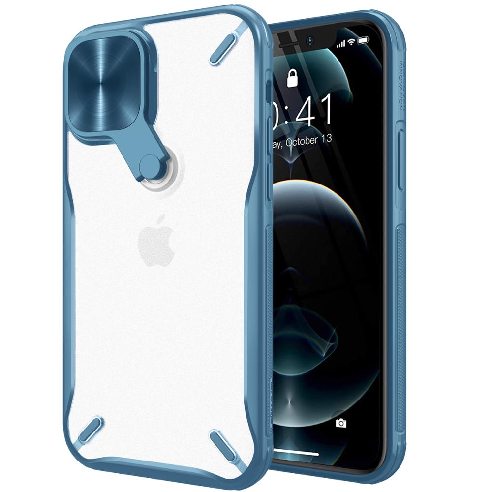 For iPhone 12 Pro Max Case, NILLKIN Camera Protection Cover Stand Case For iPhone 12 Mini PC+TPU Material Phone Case for iPhone12 - 380230 Find Epic Store