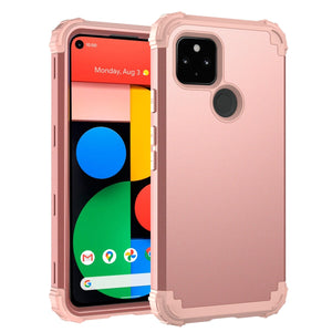 for Google Pixel 5 4 4XL 3 3A XL Shockproof Phone Cases ,PC+TPU 3-Layers Hybrid Full-Body Protect Anti-Knock Phone Shell - 380230 for Pixel 3 / Rose / United States Find Epic Store